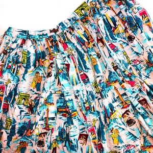 Pinup Couture PUG Jenny Paris Rockabilly Skirt 4X
